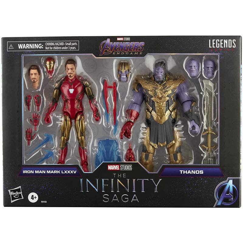 Marvel Legends Infinity Saga - Iron Man (Mark 85) and Thanos 2-pack 6 Inch Action Figure