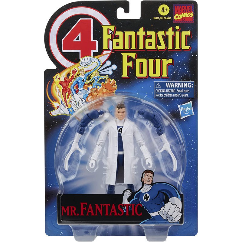 Marvel Legends Retro Fantastic Four Vintage Collection Mr. Fantastic 6 Inch Action Figure