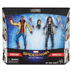 Marvel Legends Marvel Legend 2-Pack Spider-Man Homecoming Spiderman and Mary Jane (MJ) 6 Inch Action Figures