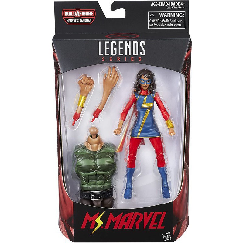 Marvel Legends Ms.Marvel 6 Inch Action Figure (BAF: Sandman)