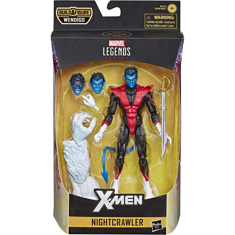 Marvel Legends X-Men Nightcrawler 6 Inch Action Figure (BAF: Wendigo)